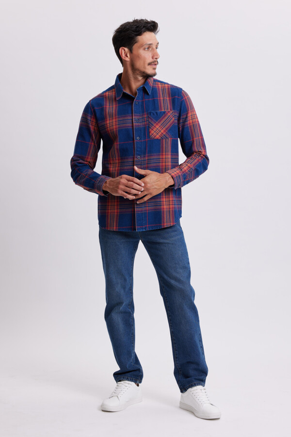 Pantalón de jean clásico Azul Oscuro