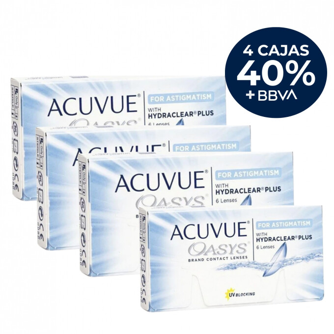 Promo 40% OFF Acuvue Oasys Astigmatismo Promo 40% OFF Acuvue Oasys Astigmatismo