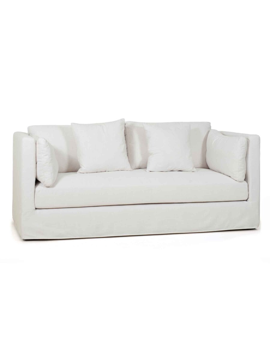 LESTAT - SOFA LESTAT 3 PLAZAS TELA HL BLANCO 206X96X84H CM 
