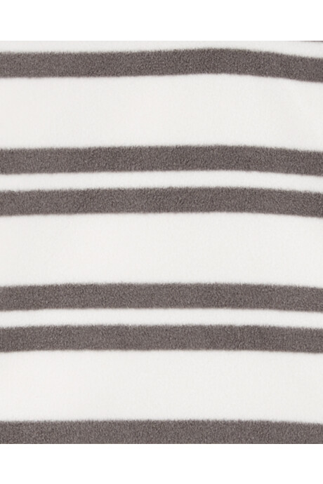 Set dos piezas de micropolar, pantalón y buzo, diseño a rayas Sin color
