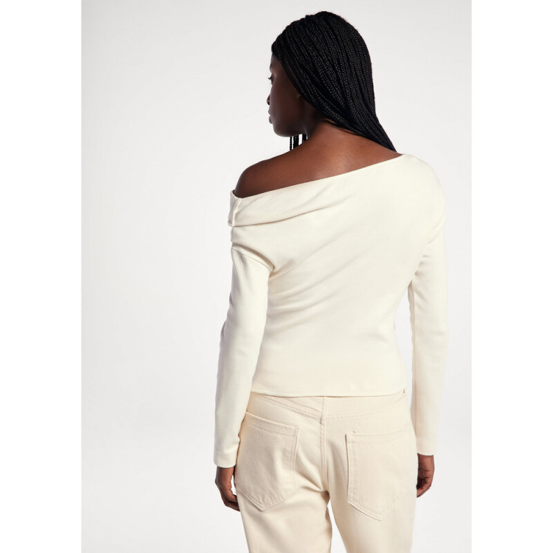 BLUSA ML FEM OFF WHITE