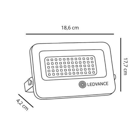 FOCO LED LEDVANCE OSRAM COMPACT G2 IP65 30W Foco LED LEDVANCE Compact IP65 30W CCT Blanco