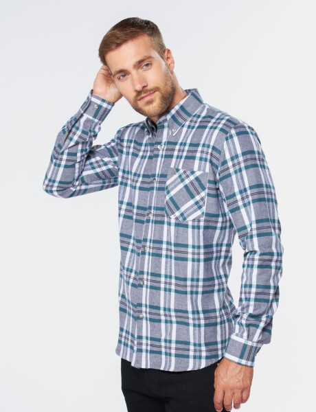 CAMISA LEÑADORA CUADROS Verde