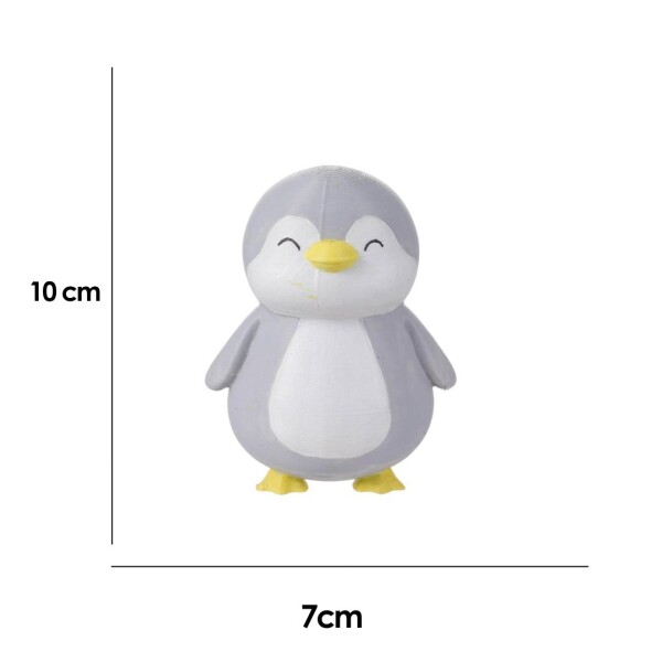 Juguete de mascota pingüino gris