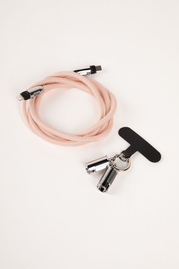 CUERDA PARA CELULAR CON CABLE CARGADOR VARIOS