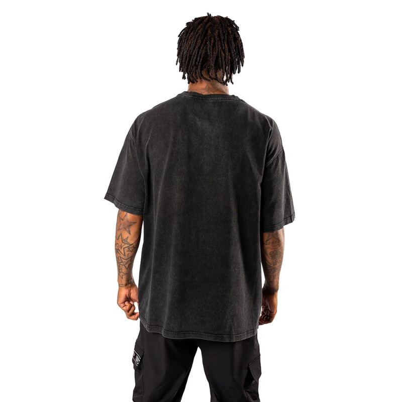 Remera Unisex Tiffosi Stone Wash Negro