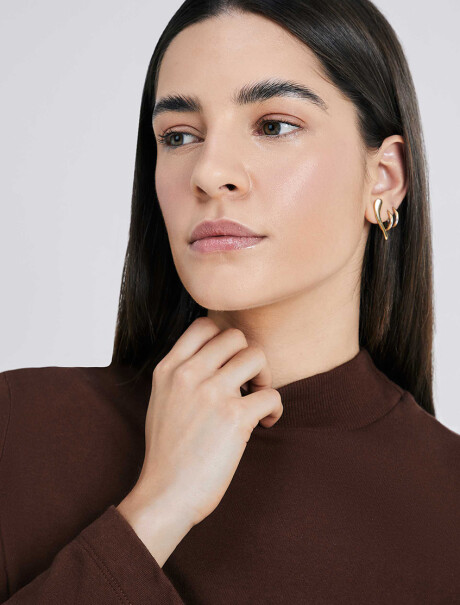 POLERA BÁSICA DE ALGODÓN MARRÓN