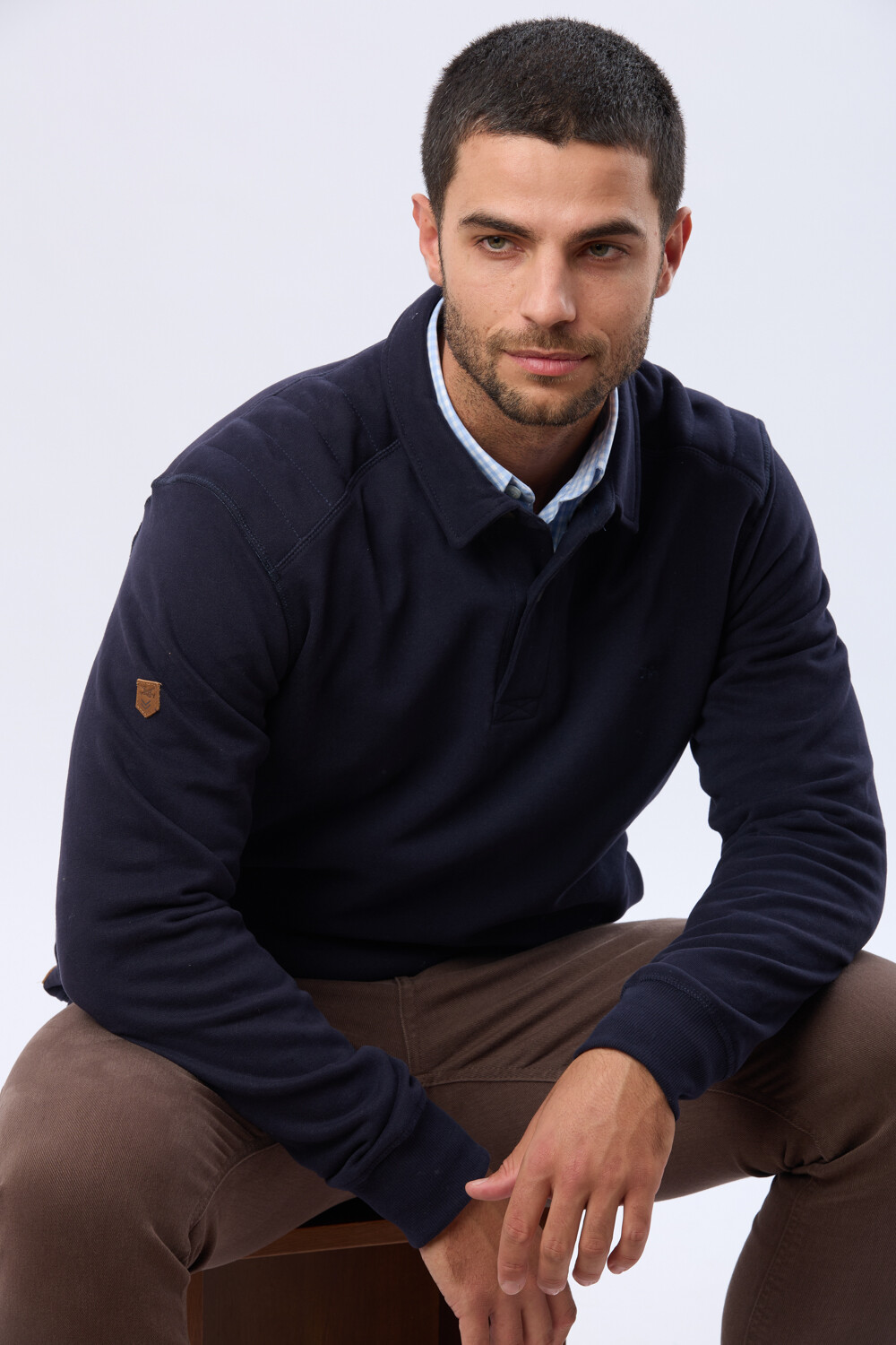 BUZO POLO DE FELPA Azul