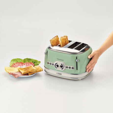 TOSTADOR ARIETE 4 TOSTADAS 1600W VERDE MOD.156