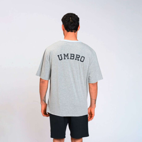Remera University de Hombre Gris