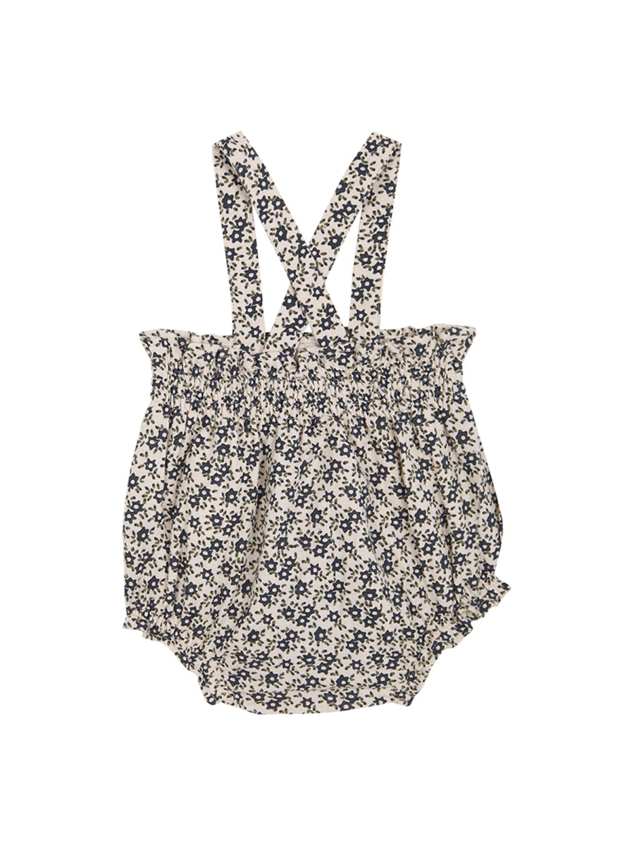 Bombacho Florecitas Blanco Roto