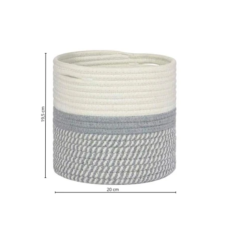 Canasto Seamix 20 cm Gris
