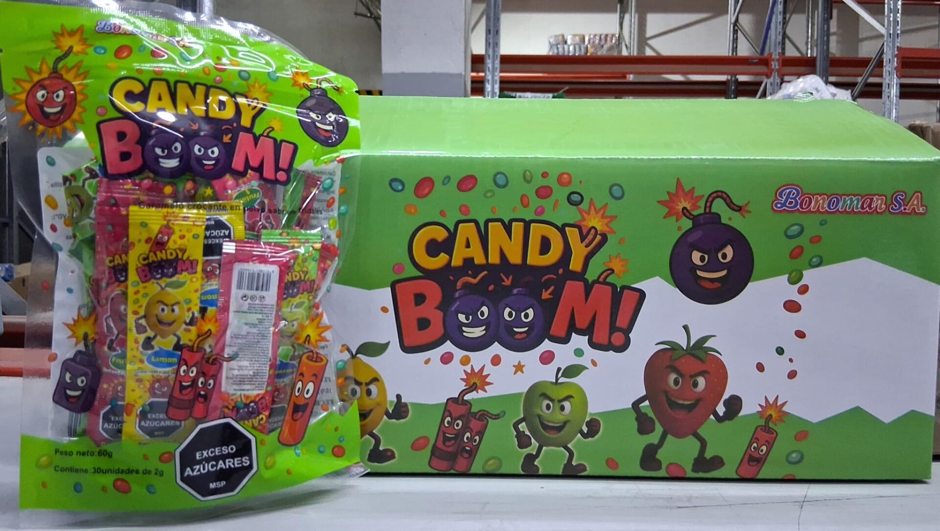 CARAMELO EXPLOSIVO CANDY BOOM 30PCS (BOLSA) BONOMAR 