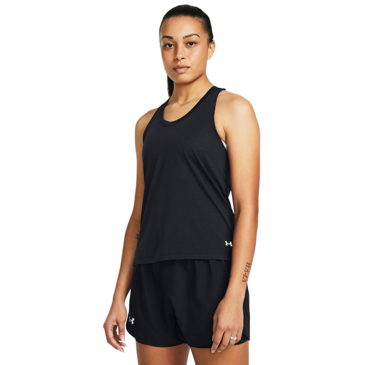 UA Launch Singlet-BLU - BLK-001 