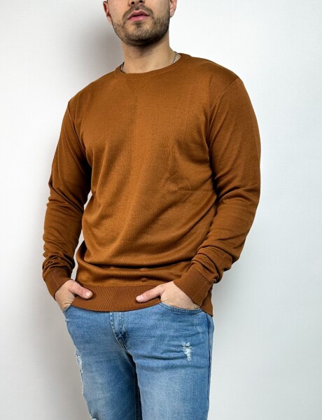 Sweater tejido Sigur Mostaza
