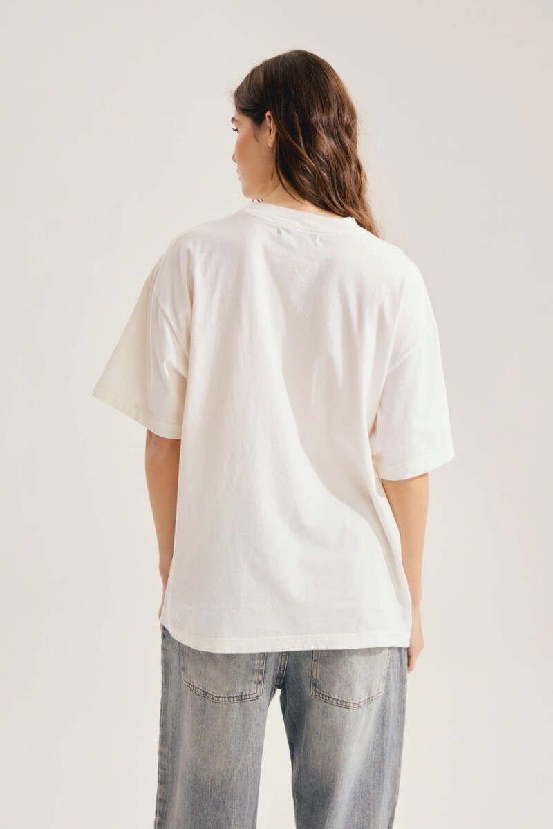 REMERA PEARLS Blanco