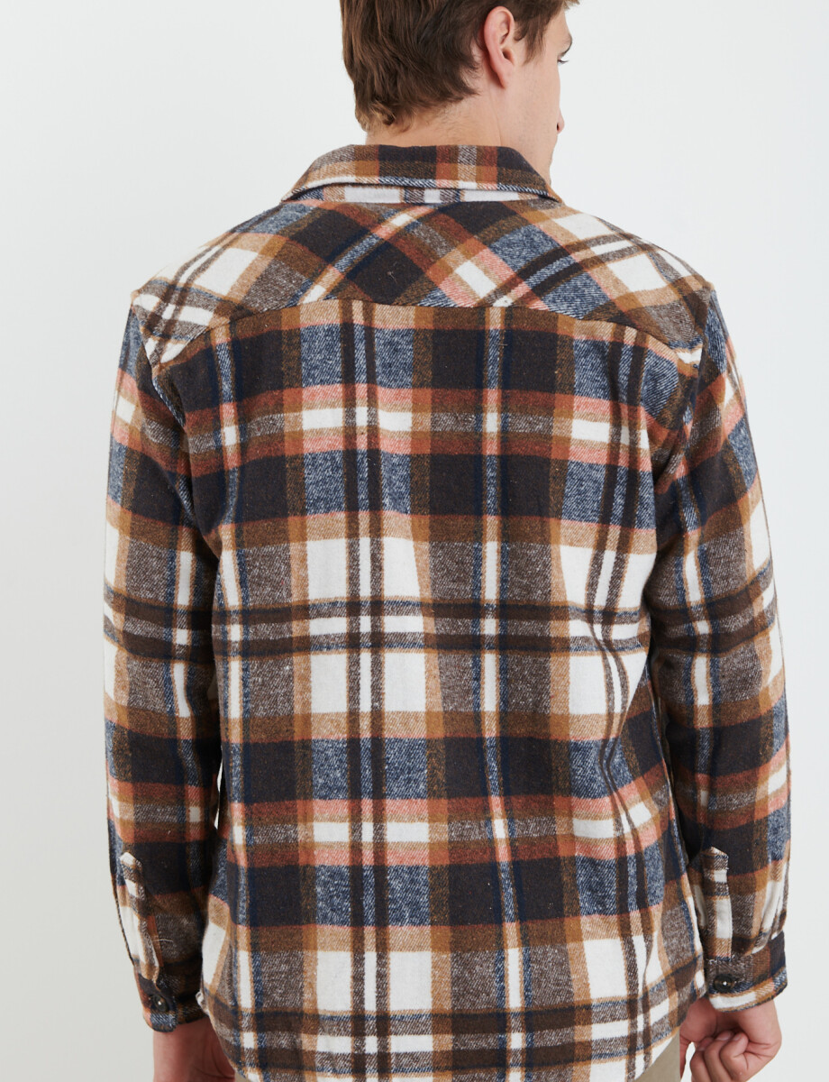 300563 SOBRECAMISA HARRY Azul Oscuro/ladrillo