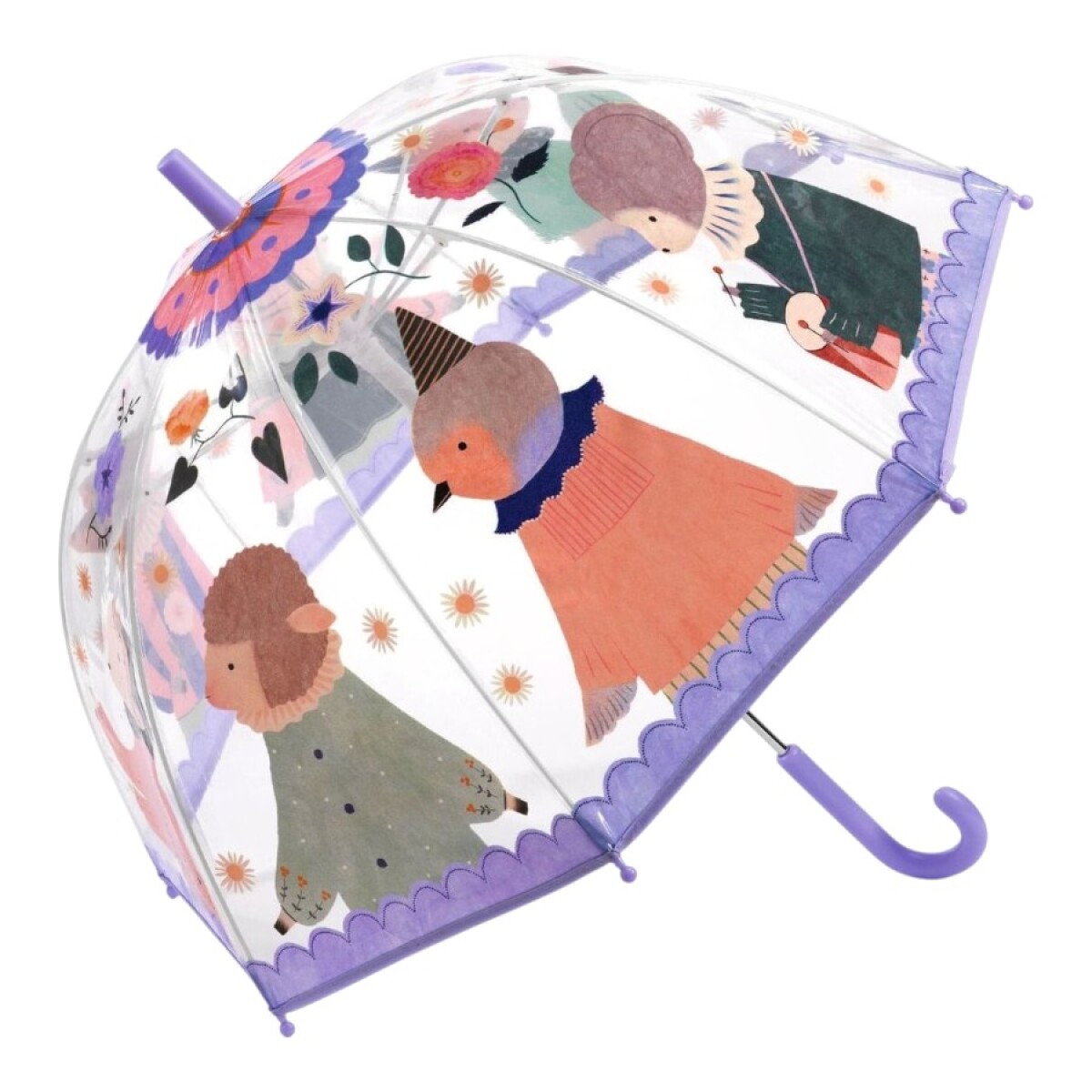 Paraguas Infantil Transparente - Violeta 