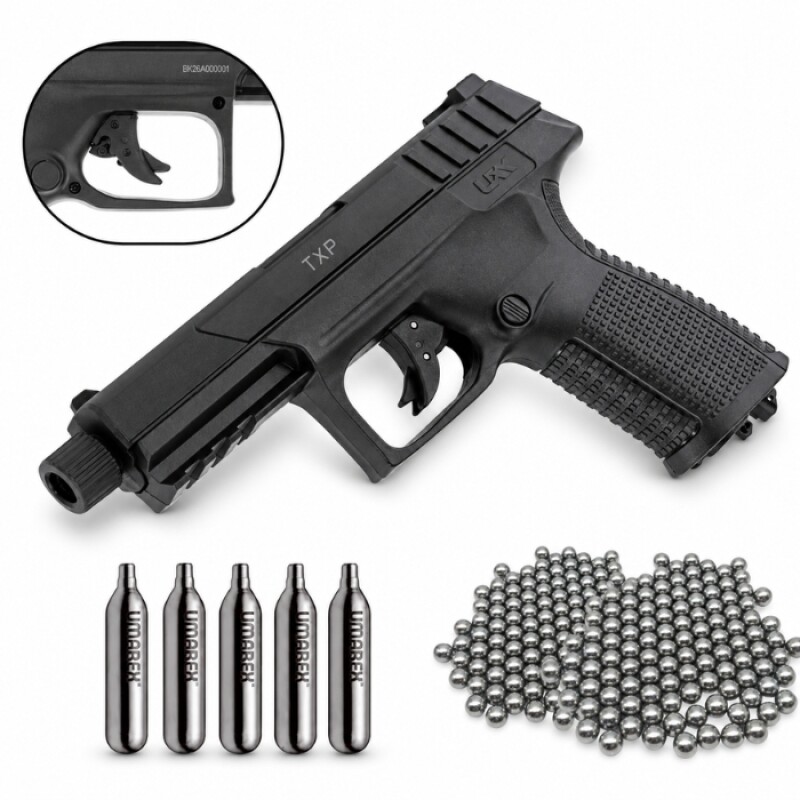 Pistola Co2 Umarex TXP 4,5 Mm + 500 Balines + 5 Garrafas Co2 Pistola Co2 Umarex TXP 4,5 Mm + 500 Balines + 5 Garrafas Co2
