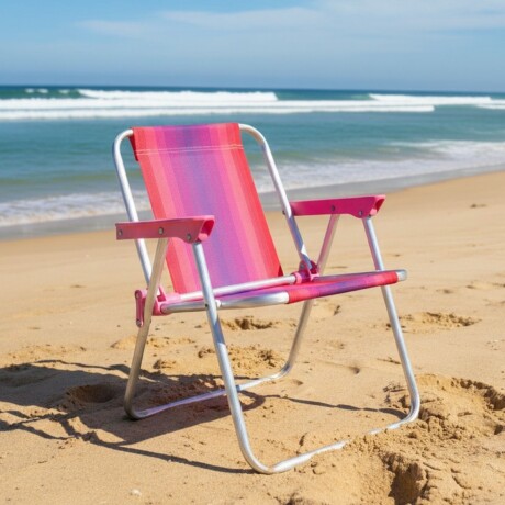 Silla Infantil Alta Aluminio ROSA