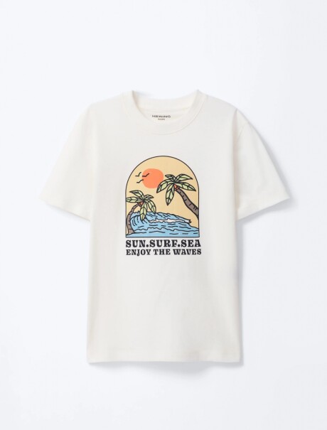 CONJUNTO INFANTIL CON ESTAMPADO BEIGE