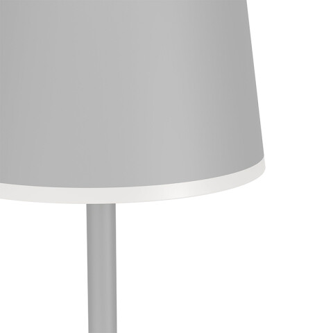 Lámpara de pie LED inalámbrica 1400mm gris IP54 EG1082