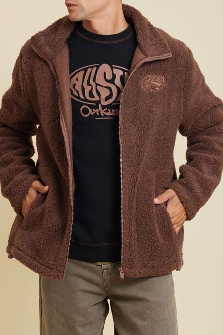 CAMPERA SAYER ( SHERPA) RUSTY MarrÓn