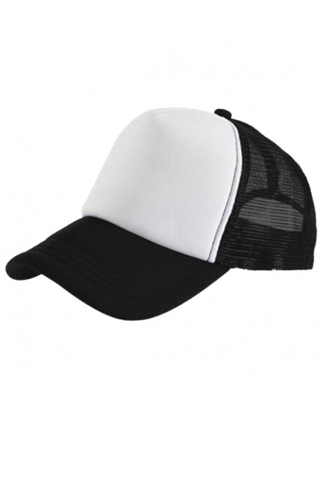 Gorro visera trucker Blanco y Negro