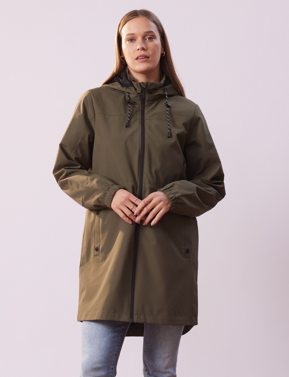 Gabardina Water Repellent - Oliva 