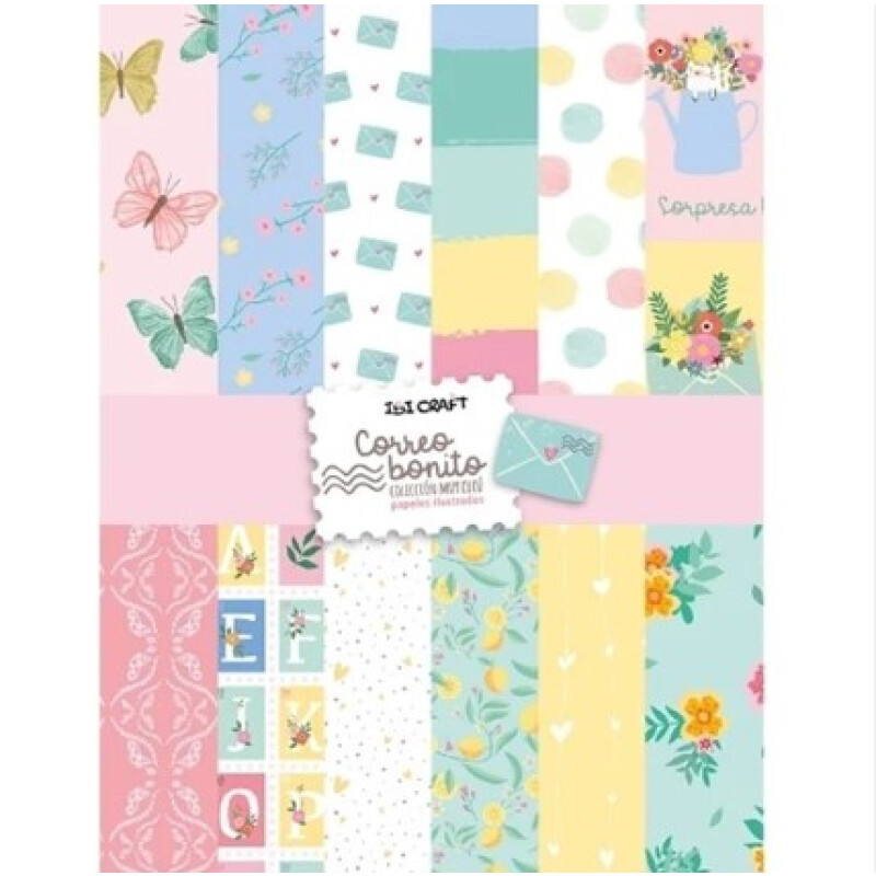 Block 24/c Ibi craft 12 diseños Correo bonito Block 24/c Ibi Craft 12 Diseños Correo Bonito