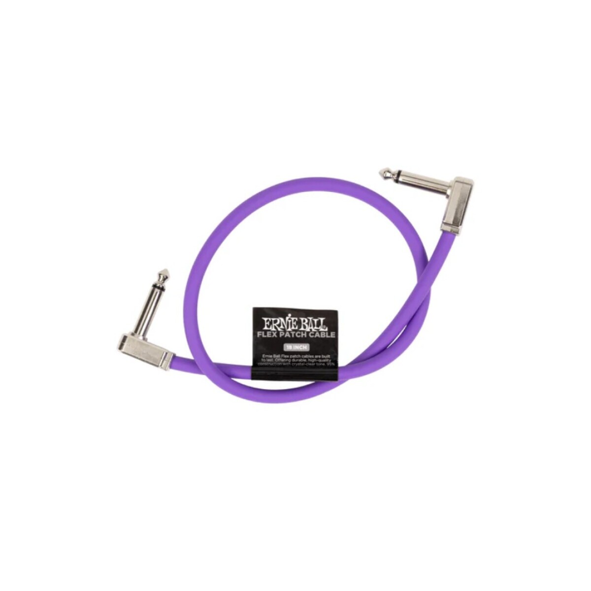 Cable Pedal Ernie Ball Flex Patch Cable 18" Purple 