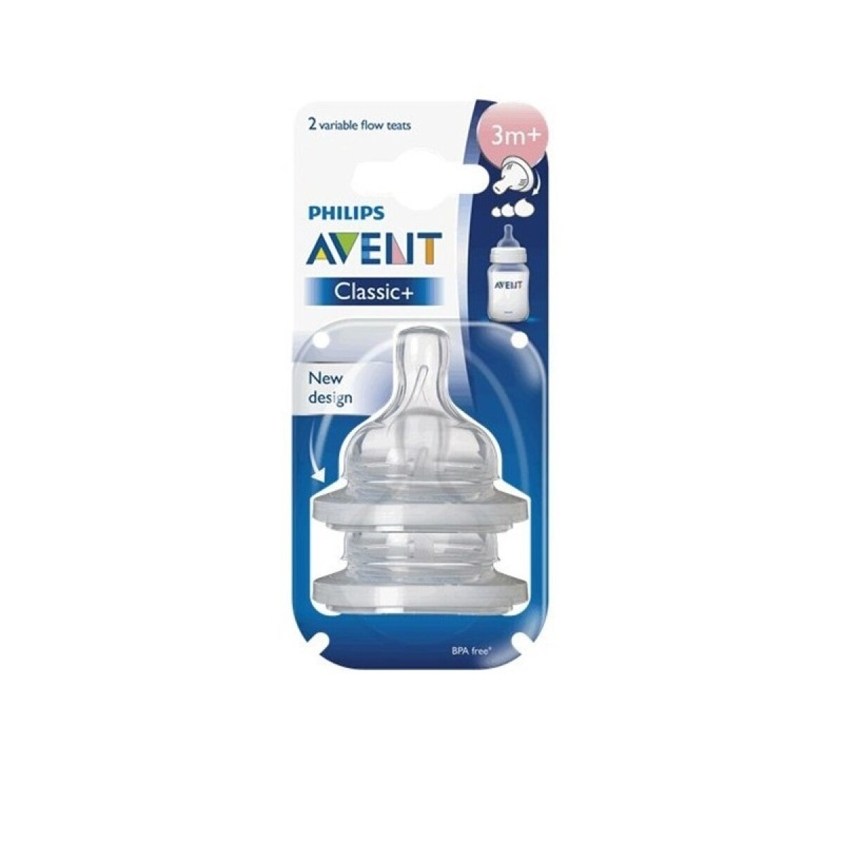 Avent Tetina Classic 3+ Flujo Variable 2 Uds. 