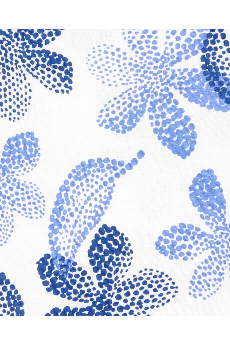 Pijama cuatro piezas de algodón dos remeras y dos shorts Sin color