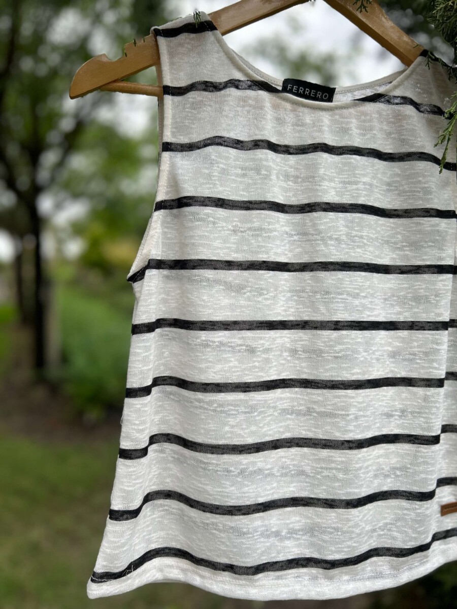Musculosa Loica - Blanco y Negro 