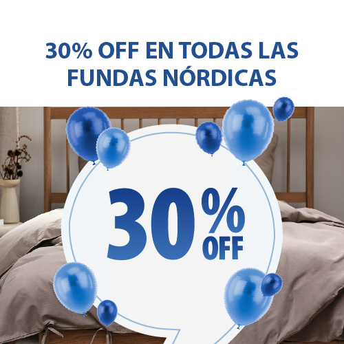 30% OFF Fundas Nórdicas