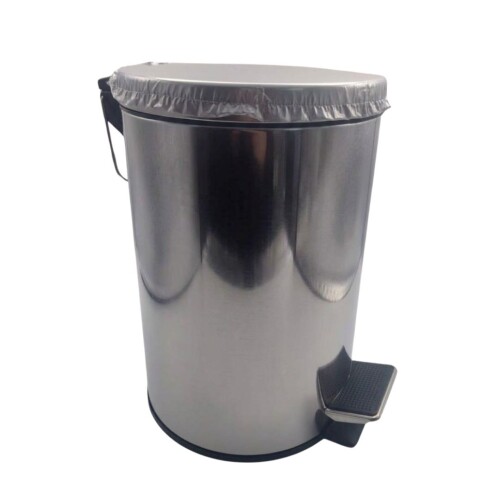 Papelera Metal 8L Plateada N/a