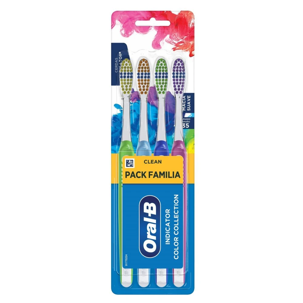 ORAL-B CEPILLO INDIC ANUAL CERDA MED X4
