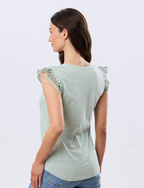 REMERA LISA DE ALGODÓN Verde