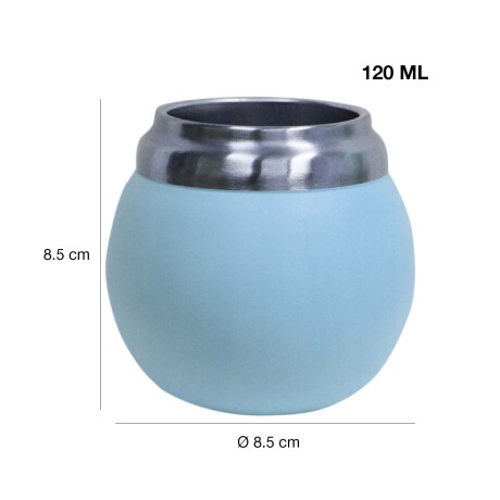 Mate Chico con Doble Pared en Acero Inoxidable 120Ml Comet Celeste