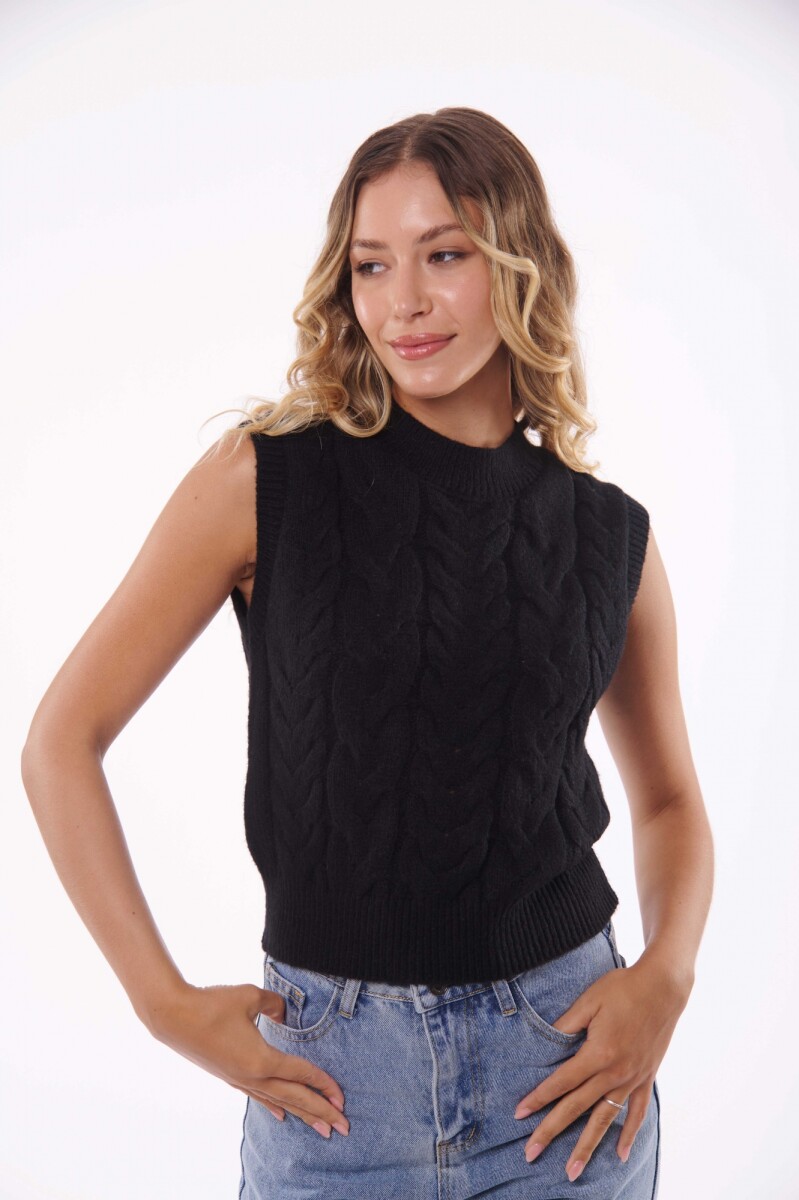 CHALECO CONSTANZA - NEGRO 