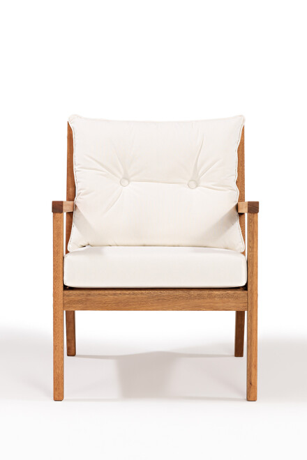 RIADE POLTRONA POLTRONA RIADE ACQUABLOCK CRUDO 62x75x81CM JATOBA