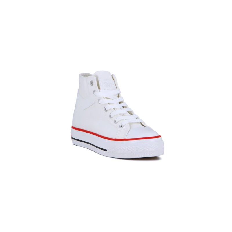 Championes Pony Bota Plataforma Fifth Ave Mujer Blanco