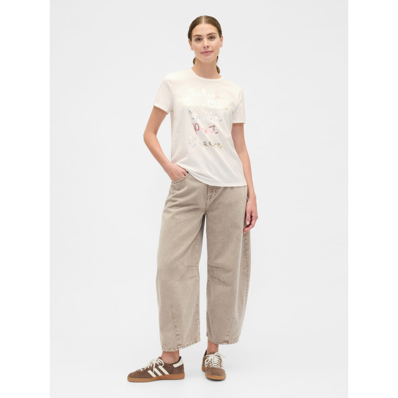 V-FRCH SS FAV CREW GRAPHIC NEW OFF WHITE