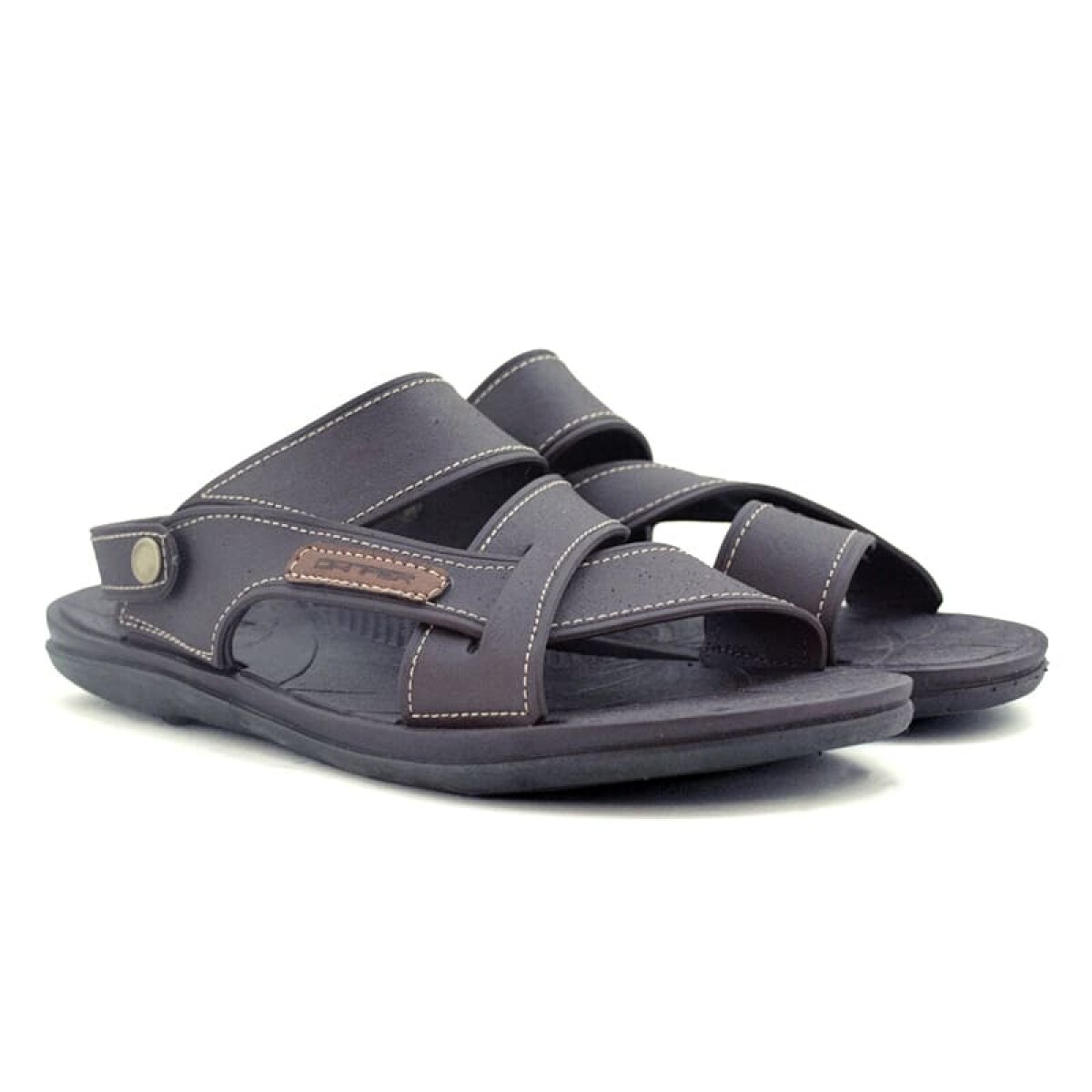 Sandalias Danper Tiras entrelasadas de Hombre D6506 - Cafe 