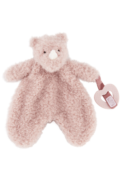 Peluche de apego rinoceronte, con lazo Sin color
