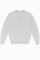 Sweater escote en V GRIS