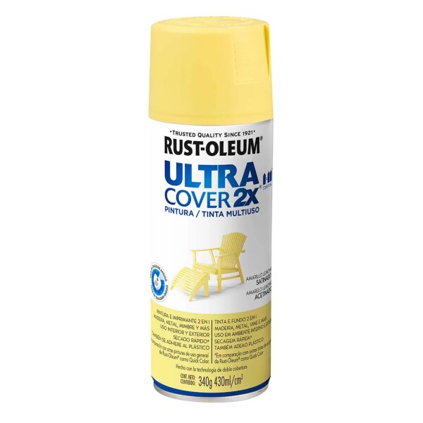 Esmalte en Aerosol Satinado 340g Rust-Oleum Amarillo Limón