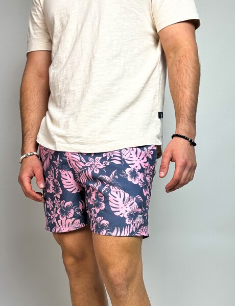 Short de baño estampado Reyes Topo