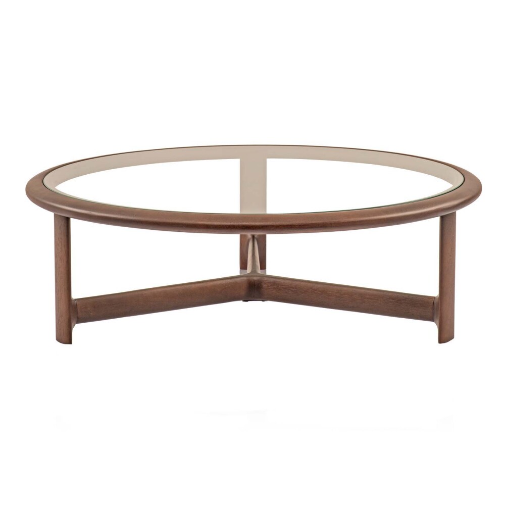 MESA RATONA MADERA-Y-VIDRIO MARRON DONATELLA G CACAO