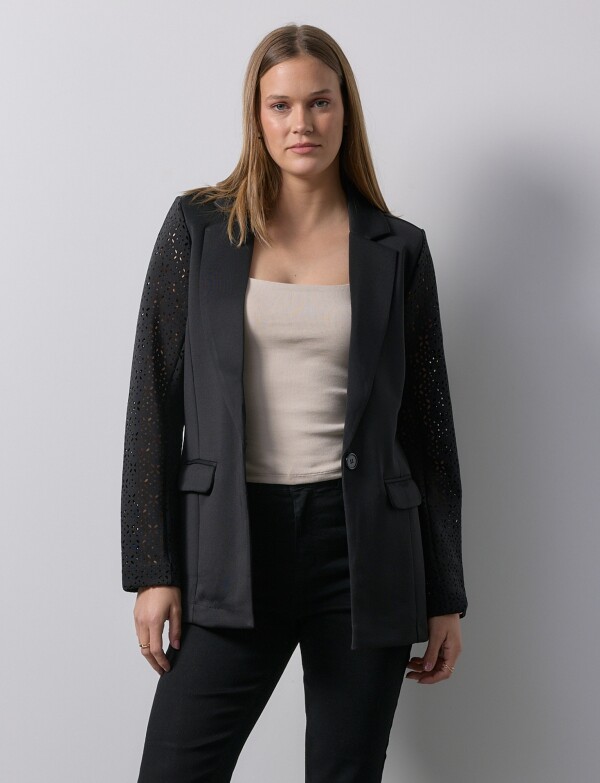 Blazer Manga Calada NEGRO